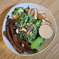 Powerhouse bowl. You can choose the base, either rice or noodles. at Fresh Sherway in Toronto