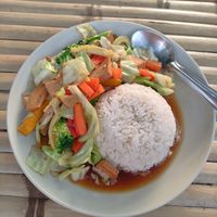 Mixed veg at Colorful Hut in Koh Phangan