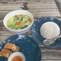 green curry   at Colorful Hut in Koh Phangan