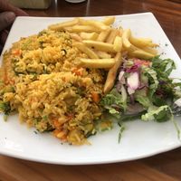 Vegetable rice at Las Gemelas in Manuel Antonio