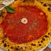 MARINARA. La Fiammante tomato sauce, Garlic, Oregano, Basil, 
Extra Virgin Olive Oil at Fra Diavolo in Genoa