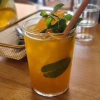 Passionfruit Lemonade at Cały Gaweł Cantine Bar Cafe in Sopot