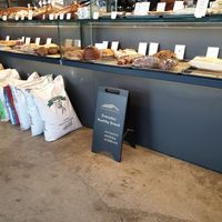 bread display at The Forest Choso Chaekbang in Seoul
