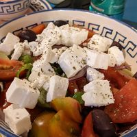 Vegan Greek Salad at Gyrosteria Yannis - Borgo Antico  in Bari
