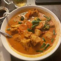 Pineapple curry with tofu   at Pacific Thai Cuisine in Pacific Grove
