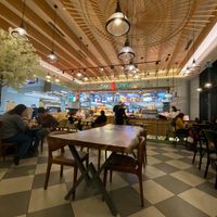 Seating area, nicest place open today at IST - Çay Saati - T1 in Istanbul