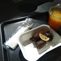 Eggplant dolma and fresh juice at IST - Çay Saati - T1 in Istanbul