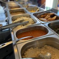 Hot dishes  at Mamma Veg Floripa in Florianopolis