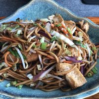 Gebratene Nudeln mit Gemüse und extra Tofu und Sojasauce (Achtung: Fischsauce abbestellen!)  at Madame Xiao in Eugendorf