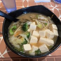 Vegetables udon noodles with added tofu (extra )  at Daiichi Ramen in Hilo