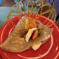 Crepe with dulce de leche   at Viva la Pepa in El Calafate