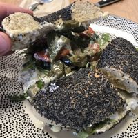 Ratatouille bagel  at Frau Ginkel in Geisenheim