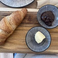 Croissant mit Margarine und Schokocreme  at Frau Ginkel in Geisenheim