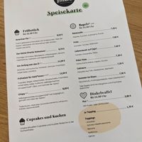 menu at Frau Ginkel in Geisenheim