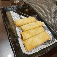 Veg spring rolls   at Sukiyaki in Valencia