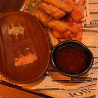 Vegan tempura at Mirlo La Caleta in Tenerife