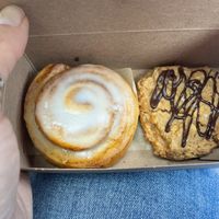 Cinnamon bun + pb cookie  at Glitter Thicket in Nyack