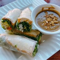 Veggie spring rolls  at Pho Huong Que in Oakland