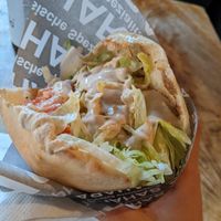 Tofu and Falafel sandwich (about 4€) - 4.5/5. at Sahara Imbiss - Bergmannstr in Berlin