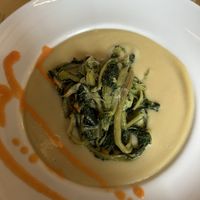 Vellutata di fave con catalogna   at Hosteria della Pignatta in Binasco