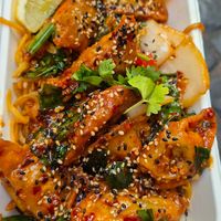 Dumplings with curry at Vegan Thai Food - Food Stall in North West London