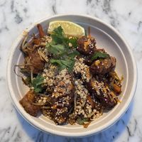 Gorgeous pad thai with mild seasoning  at Vegan Thai Food - Food Stall in North West London