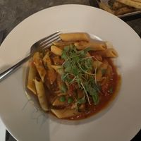 Basic penne with cold chips  at The Quarter in Melbourne