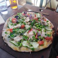 "mean bean" pizza at Luke's Kitchen in Kuaotunu