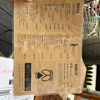 Pizza menu  at Luke's Kitchen in Kuaotunu