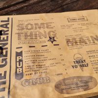 Summer menu at The General in Hotham Heights