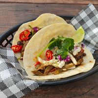 Vegan tacos at The General in Hotham Heights