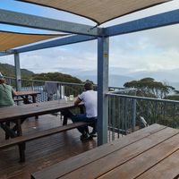 One of two outdoor areas at The General in Hotham Heights