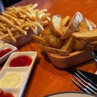 Potato wedges, fries (mayonnaise wasn't even)  at Haxnbauer in Changsha