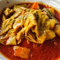 curry noodle, very flavourful  good at Health Food Centre in Kuching