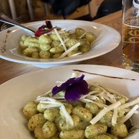 Vegan gnocci pesto 👌🏼  at Hohe Mut Alm in Gurgl