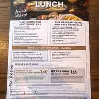 Menu 5 (Jan 2022) at The George Wallis in Wolverhampton