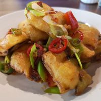 Twice Cooked Fish at Vegan Planet in North West London