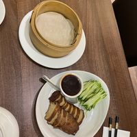 Peeking “duck” and pancakes 10/10  at Vegan Planet in North West London