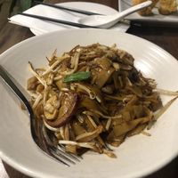 Ho fun fat noodles and beef, lovely  at Vegan Planet in North West London