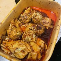 Spicy wontons  at Vegan Planet in North West London