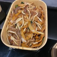Beef chow fun  at Vegan Planet in North West London
