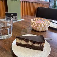 Cherry chocolate cake  at Vegan Planet in North West London