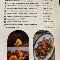 Menu  at Vegan Planet in North West London
