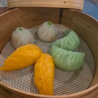 Dim sum platter at Vegan Planet in North West London