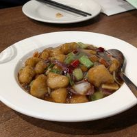 KUNG PAO VEG CHICKEN WITH PEANUTS 宮保雞 at Vegan Planet in North West London