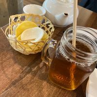 Ice tea at Vegan Planet in North West London