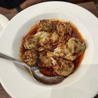 Wonton in spicy sauce  at Vegan Planet in North West London