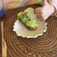 Avocado toast   at BIO at Xcaret Mexico in Playa Del Carmen