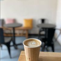 from Everlou instagram account at Vessel Coffee House & Art Cafe in Durham