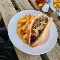 Sausage Bap at Marquis Of Granby in Harpenden